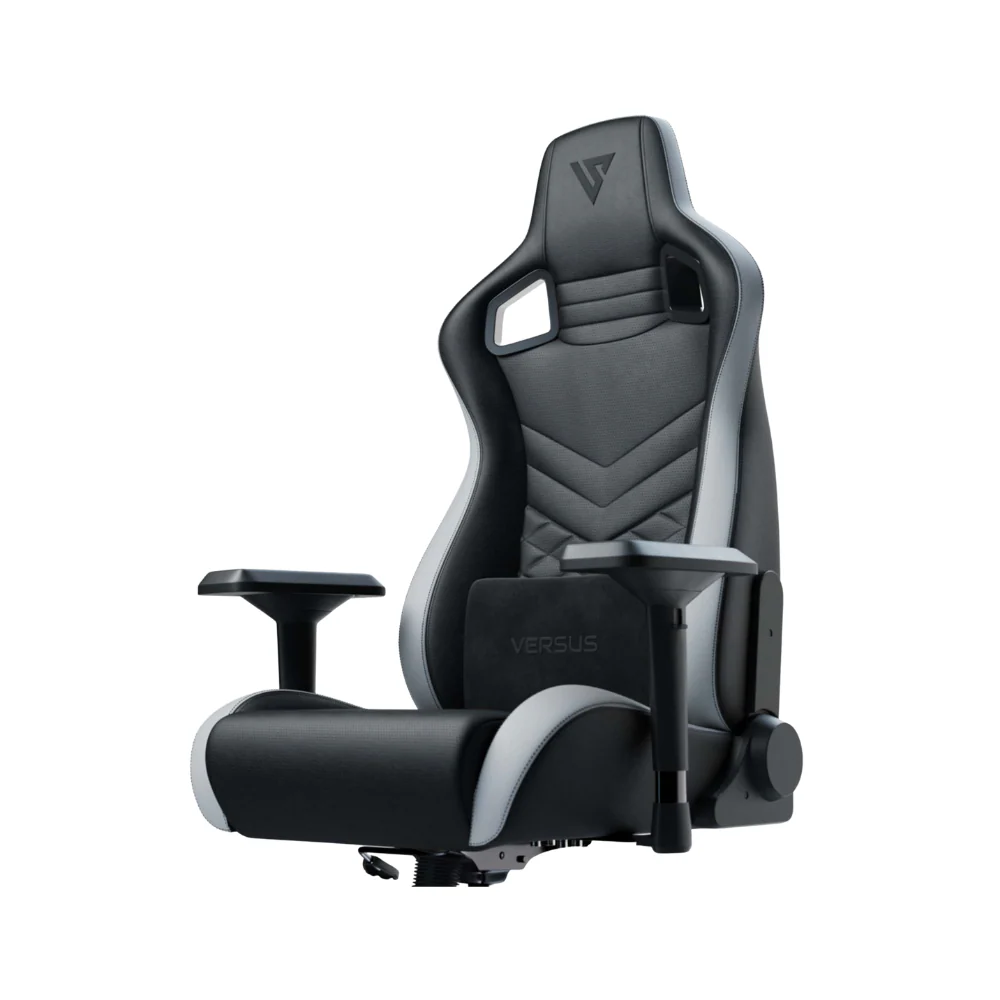 Silla Gamer Versus V30 – Negra/Blanca | Ergonómica | Reclinable - Image 3