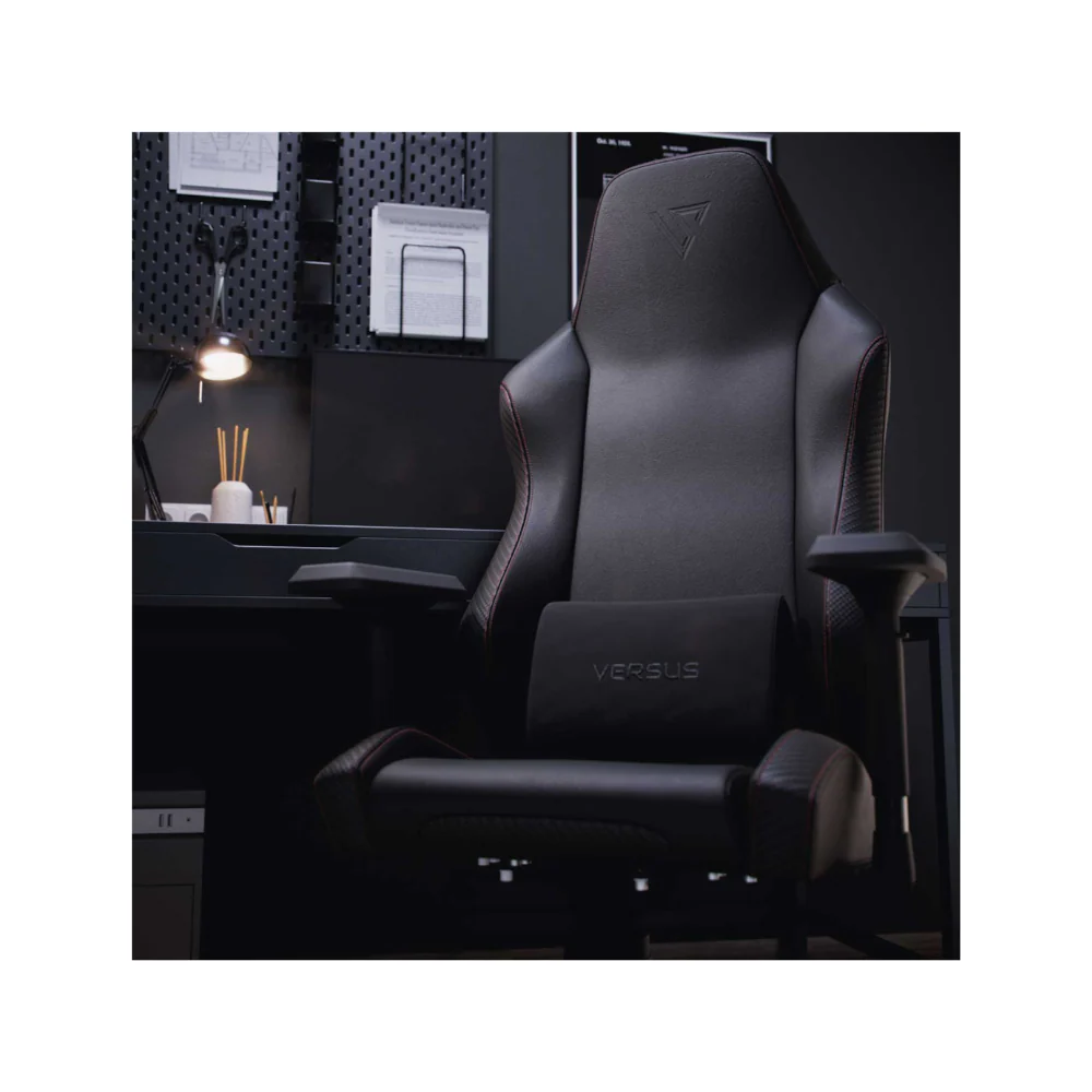 Silla Gamer Versus V40 – Negra/Carbon Fiber | Premium | Ergonómica - Image 7